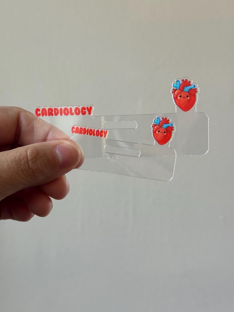 Cardiology ID Badge Topper | Cardio Nurse Badge Accessory - Etsy
