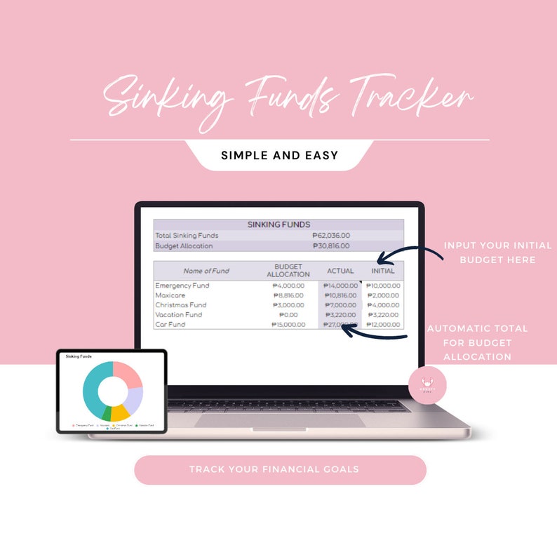 Monthly Budget & Debt Tracker: Google Sheets Spreadsheet (digital ...