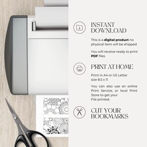 Printable Bookmarks, Colouring Bookmarks for Adults, Paper Craft ...