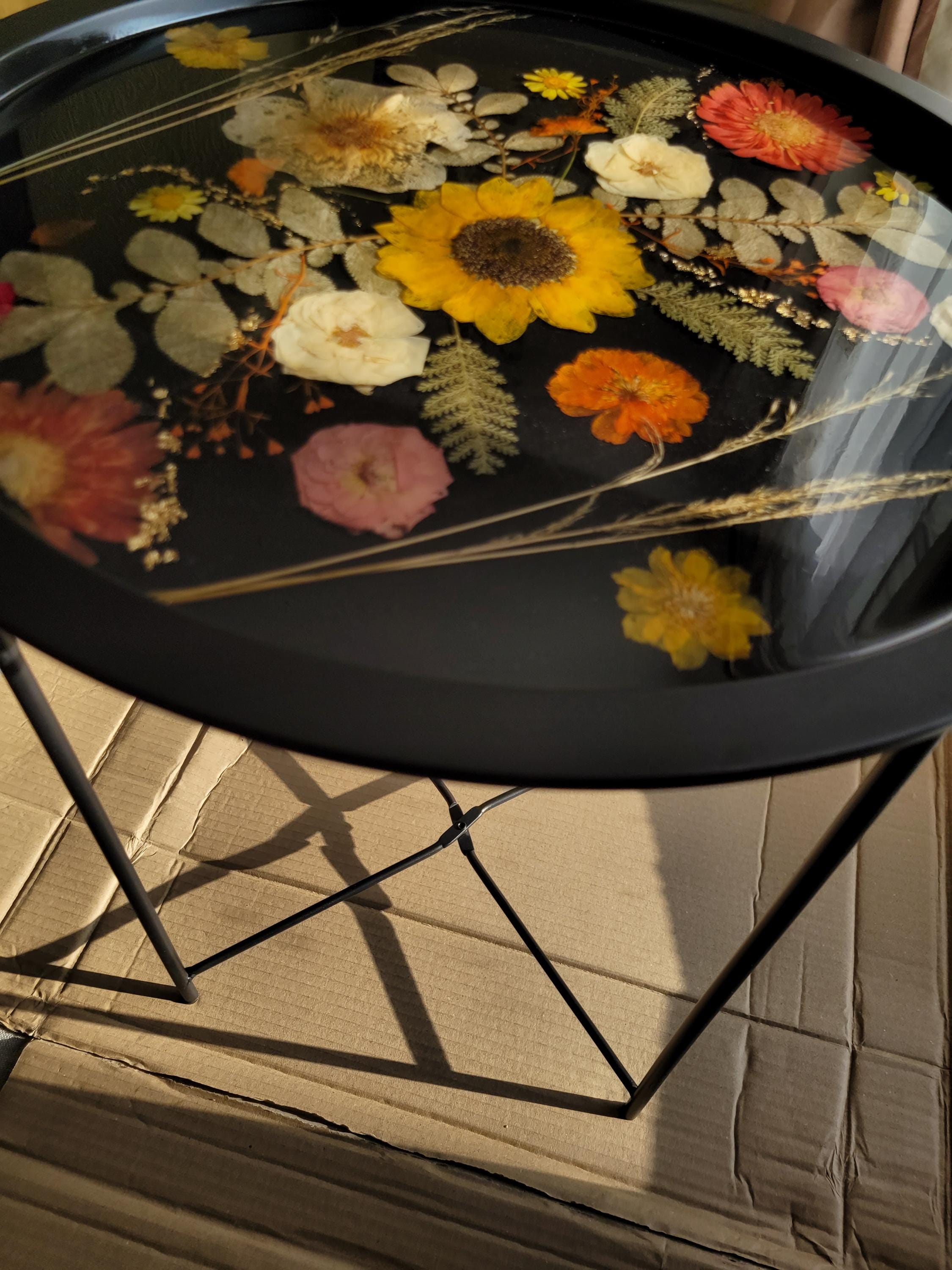 黒の花柄樹脂サイドテーブル - Etsy 日本 黒の花柄樹脂サイドテーブル - Etsy 日本