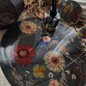 Large Autumn tray and Fall coasters set