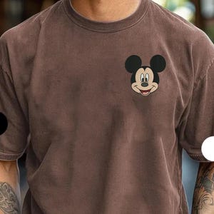 Disney Embroidery Comfort Colors Shirt Mickey Mouse Minnie Mouse Disney Trip Embroidered Shirt Disney World Disney Vacation Matching Shirts