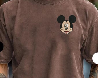 Disney Embroidery Comfort Colors Shirt Mickey Mouse Minnie Mouse Disney Trip Embroidered Shirt Disney World Disney Vacation Matching Shirts