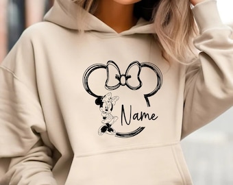 Custom Disney Family Hoodie Disneyland Hoodie Disney Trip Personalized Mickey Minnie Name Disney Vacation Couples Gifts Matching Family
