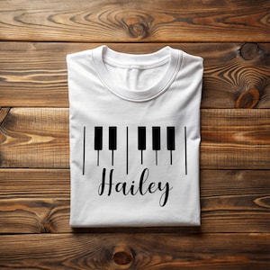 Custom Pianist Shirt Musician Shirt Music Teacher Shirt Piano Teacher Gift Pianist Shirt Music Notes Shirt Piano Lover Piano Recital