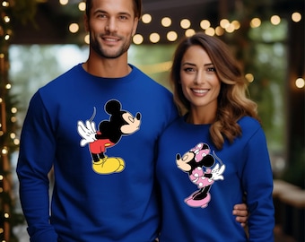 Disney Trip Couple Matching Sweaters Disney Sweatshirt Anniversary Gift Girlfriend Boyfriend Husband Wife Gifts Mickey Minnie Mouse