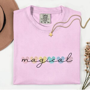Disney Vacation Magic Kingdom Embroidery Shirt Magical Comfort Colors Shirt Disney Trip Embroidered Shirt Disney World Matching Shirts image 3