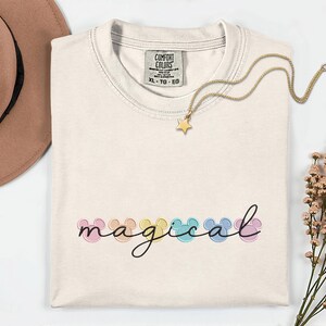 Disney Vacation Magic Kingdom Embroidery Shirt Magical Comfort Colors Shirt Disney Trip Embroidered Shirt Disney World Matching Shirts image 5