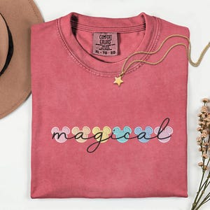 Disney Vacation Magic Kingdom Embroidery Shirt Magical Comfort Colors Shirt Disney Trip Embroidered Shirt Disney World Matching Shirts image 7
