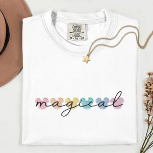 Disney Vacation Magic Kingdom Embroidery Shirt Magical Comfort Colors Shirt Disney Trip Embroidered Shirt Disney World Matching Shirts image 6