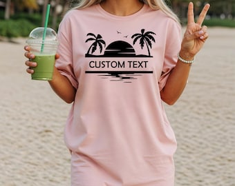 Custom Girls Trip Matching Shirts Family Vacation 2025 Summer Shirt Beach Party Comfort Colors Shirt Girls Beach Trip Vacation Shirts