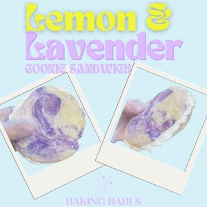 Marbled Lemon Lavender Sugar Cookie Sandwich Recipe