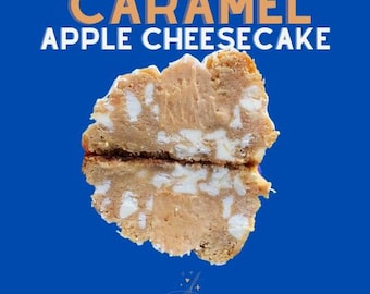 Receta de galletas gigantes de tarta de queso y manzana con caramelo rellenas gourmet