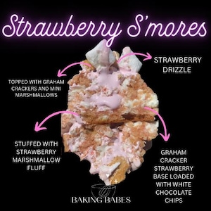 Gourmet Stuffed Strawberry S&#39;mores Cookie Recipe
