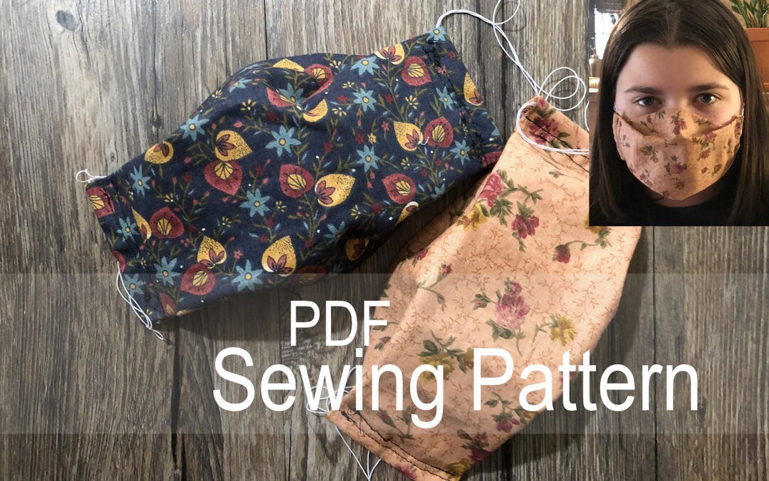 Cricut Maker and Face Mask Sewing Pattern PDF Sewing Pattern Instant ...
