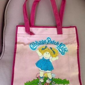Pink Cabbage Patch tote bag - 1983