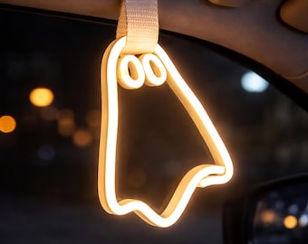 Ghost Tsurikawa, Led Neon Tsurikawa, Car Handle Accessories, JDM Car Decor, Led Neon Halloween Decor, Interior Car Accessory, JDM Tsurikawa