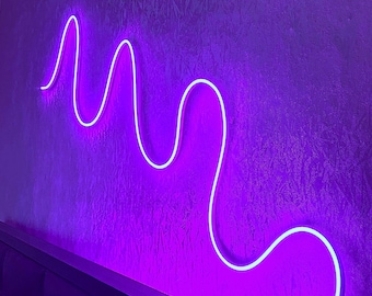Neon Strip Lights, Multicolor LED Strip Lights, Neon Rope Lamp, Pink Neon LED Strip, DIY Neon Light, Aesthetic Home Decor, Game Room Decor