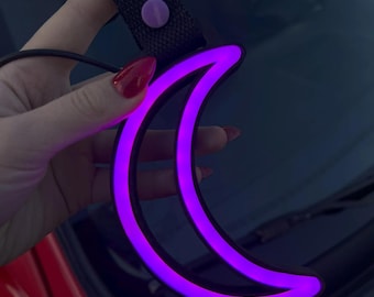 LED Moon Tsurikawa, Neon Car Interior, Car Girl Gift, Car Handle Accessories JDM