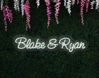 Custom Names Neon Sign, Personalized Wedding Decor, Wedding LED Decoration, Custom Names Couple Gift, Wedding Ceremony Sign, Light Up Sign