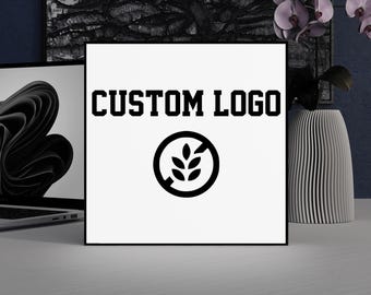 Custom Logo LED Sign, Mini Light Box, Personalized LED Sign for Studio, Coffee Shop, Workshop, Business Logo LED Sign, Office Desk Decor