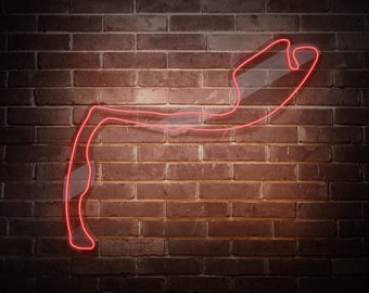 Track Neon Sign, F1 Track Neon Light Sign, Man Cave Decor, Formula 1 Gift, Formula One Wall Art, Led Light Up Sign Garage Gifts for Car Guys