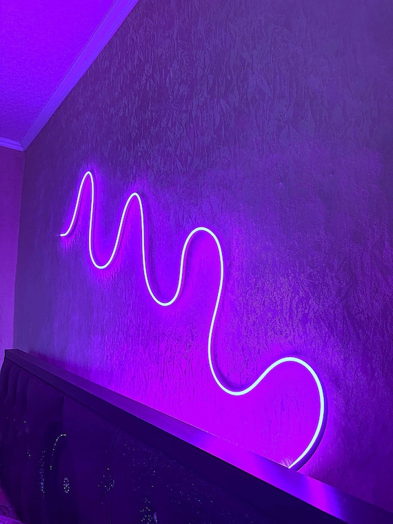 Neon Strip Lights, Multicolor LED Strip Lights, Neon Rope Lamp, Pink Neon LED Strip, DIY Neon Light, Aesthetic Home Decor, Game Room Decor