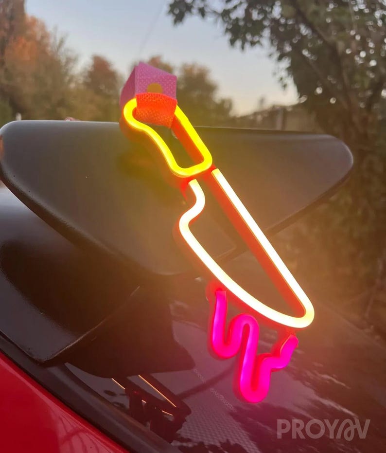 JDM Moon Tsurikawa LED neon handle accessory used in car interiors or as unique room decor, perfect for gift seekers, car lovers, and aesthetic enthusiasts. Brings a soft luminous glow that feels calming, magical, and modern.