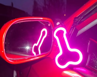 LED Neon Car Tsurikawa, Funny JDM Car Decor