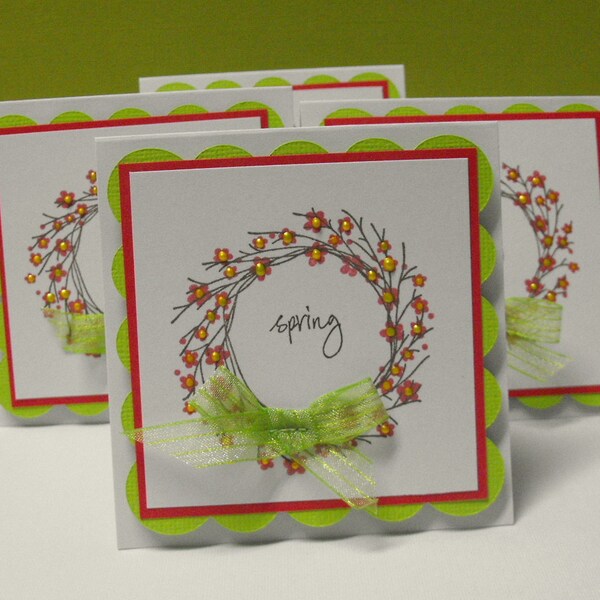 Spring Mini Note Cards set of 4