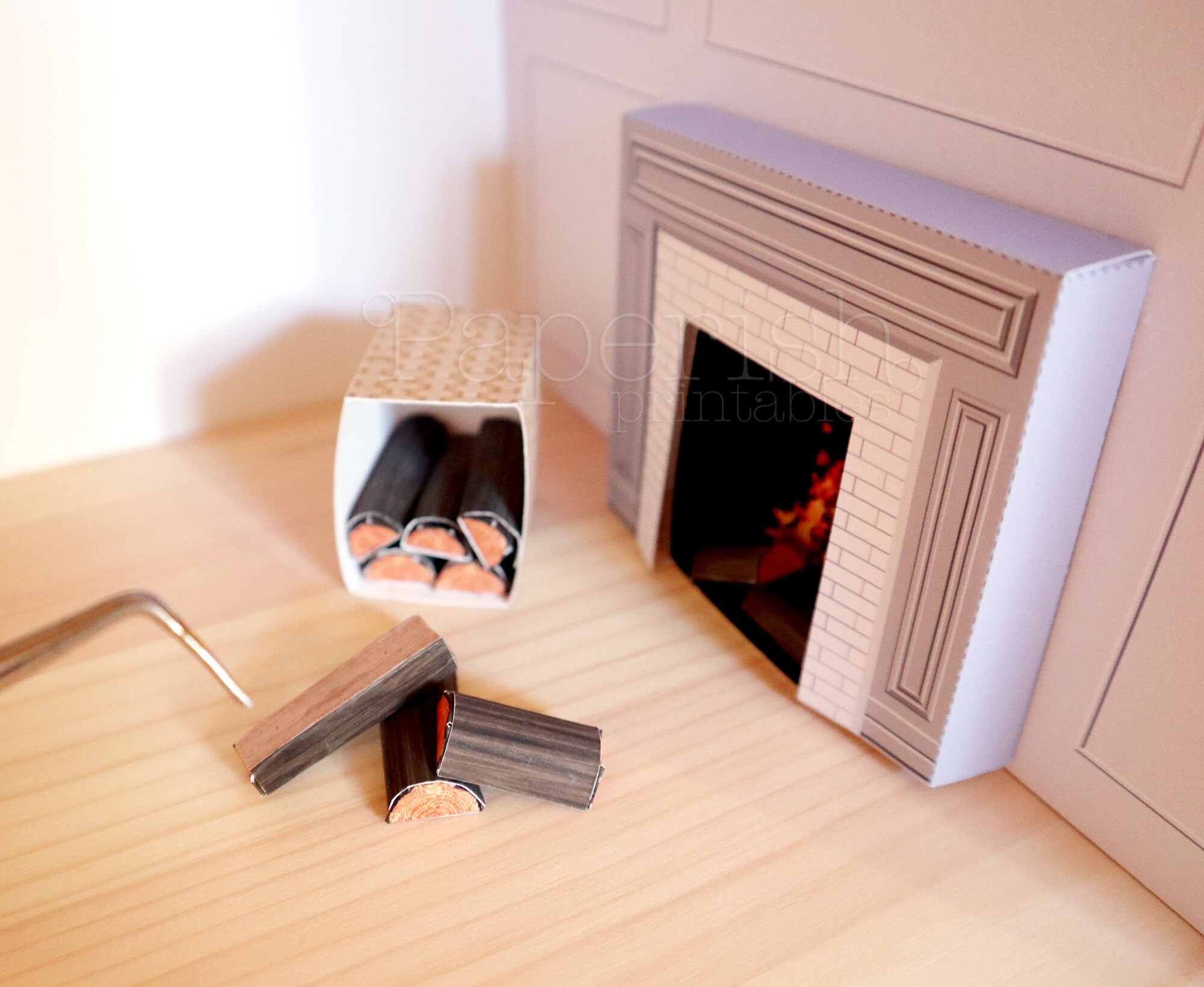 1/12 Dollhouse Fireplace Printable GREY DOWNLOAD templates Etsy 1/12 Dollhouse Fireplace Printable GREY DOWNLOAD templates Etsy