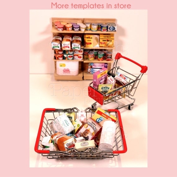 Diy dollhouse food shop