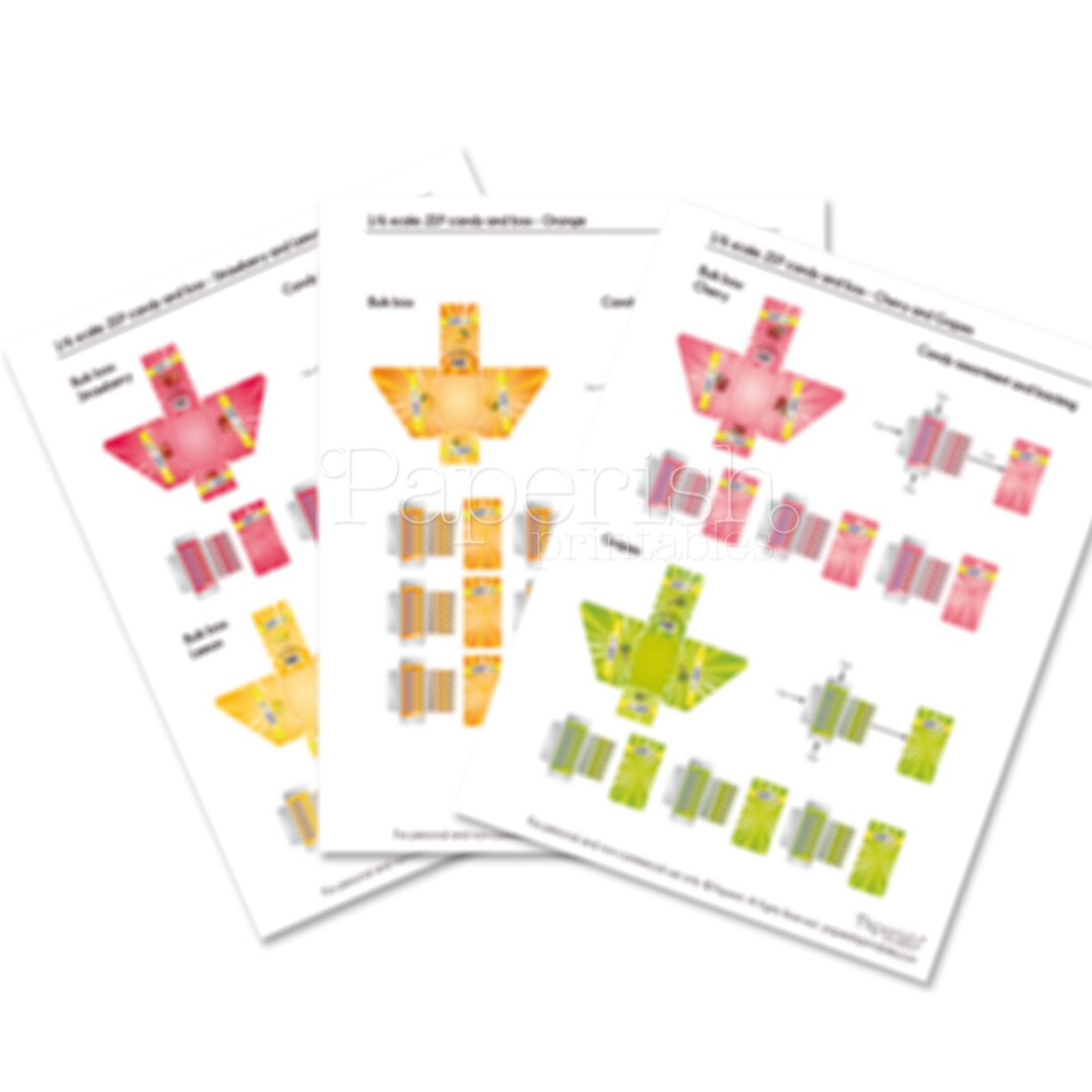1/6 CANDY Tablets Miniature Printables | Doll Food Printables, Doll Food, Dolls Food, Dollhouse ...