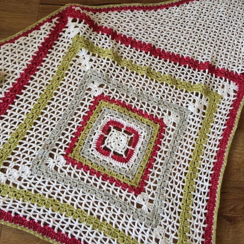 Crochet shawl pattern pdf, Softly Falling Snow, lacy crochet, triangle shawl, instant download, crochet pattern image 5