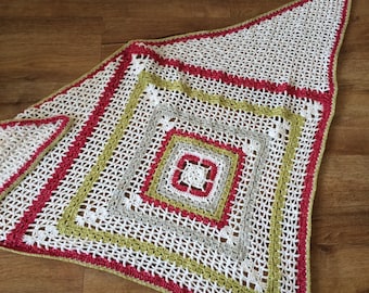 Crochet shawl pattern pdf, Softly Falling Snow, lacy crochet, triangle shawl, instant download, crochet pattern
