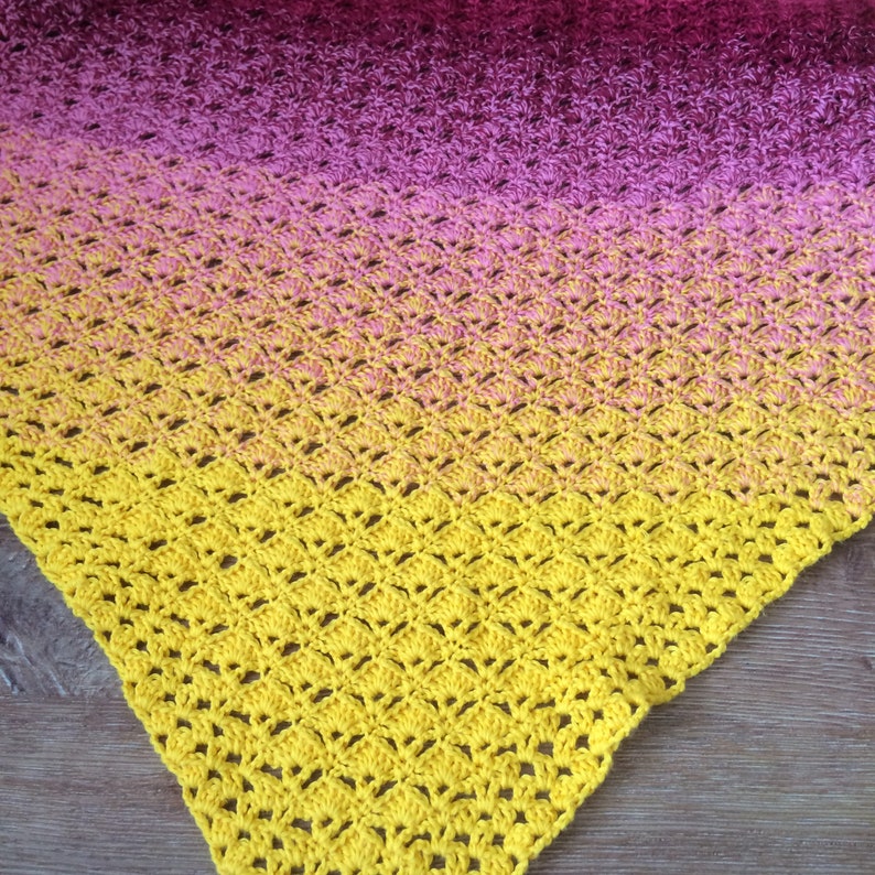 Two Sisters Shawl and Wrap crochet pattern, using Scheepjes Whirl image 8