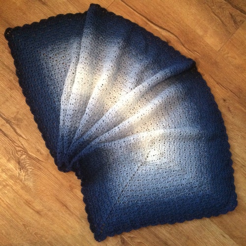 Indigo Skies Crochet Wrap Pattern Made With Scheepjes Whirl | Etsy