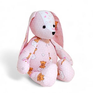 Memory Bear Bunny Sewing Pattern: Keepsake Rabbit Soft Toy (PDF Pattern ...