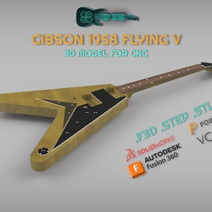 Gibson 1958 Flying V Cnc model