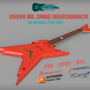 Dean ML Dime Razorback Model for Cnc - Etsy