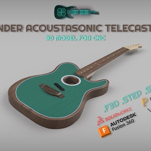 Fender Acustasonic Telecaster CNC-bestand