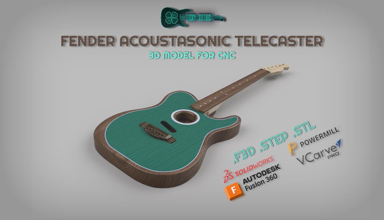 Fender Acustasonic Telecaster Cnc File - Etsy