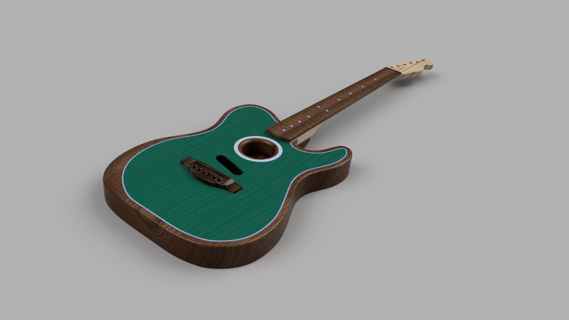 Fender Acustasonic Telecaster Cnc File - Etsy