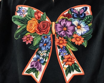 Noeud de coquette de fleurs sauvages Png, Noeud de fleurs sublimation, Png chemise coquette, Floral Png, Noeud de printemps Png été