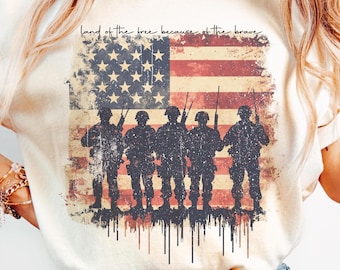 Land of the free Png, Veterans day png, honor and remember png, Patriotic png, Independence Day png, 4th Of July png, Retro 4th of july png