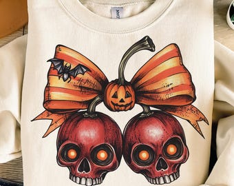 Halloween Bow PNG Coquette Bow Png Coquette Halloween Png Spooky vibes Png Trendy Halloween Spooky Season Retro Halloween Shirt Png ORIGINAL
