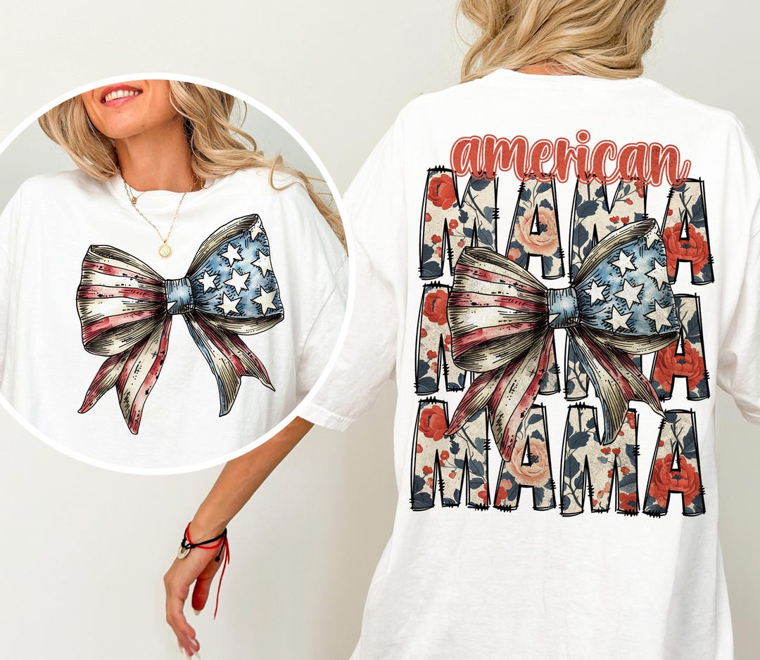 American Mama Coquette Png, 4th of July Mama Png, American Mama Png ...