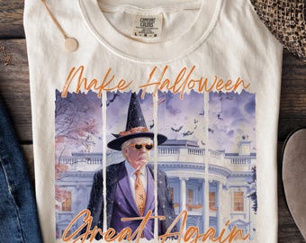Machen Sie Halloween wieder großartig PNG, Happy Halloween, Retro American Halloween Png, Halloween Trump Png, Halloween Design, Sublimationsdesign