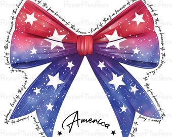 Amerikas land av de gratis PNG, kokett rosett png, kokett 4 juli png, kokett patriotisk rosett png, patriotisk png för skjorta, USA png