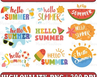 Summer SVG Bundle, Summer Svg, Beach Svg, Summertime Svg, Vacation Svg, Summer Cut Files, Cricut, Png, Svg